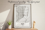 US City Maps Bundle -Print Laser POD, a Transportation Illustration by AdrianDragne (Thumbnail 3 of 17)