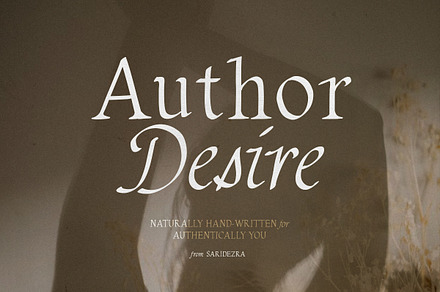 Author Desire - Handwritten Serif, a Serif Font by Sarid Ezra