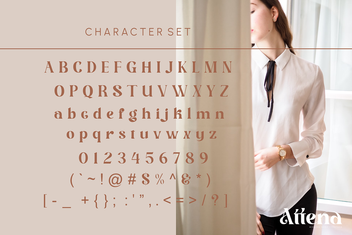 Attena _ modern serif typeface, a Serif Font by Penatic Studio (Photo 8 of 10)