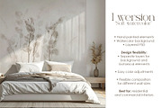 Lunaria – Botanical Wall Mural Set, a Wallpaper Graphic by Timofi Art (Thumbnail 3 of 9)
