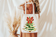 Coquette Bow Christmas Tree Clipart, an Illustration by Libby Wishes (Thumbnail 7 of 7)