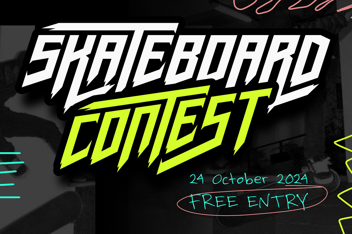 Nighstema Sports display font, a Font by Yktypstd (Photo 3 of 12)