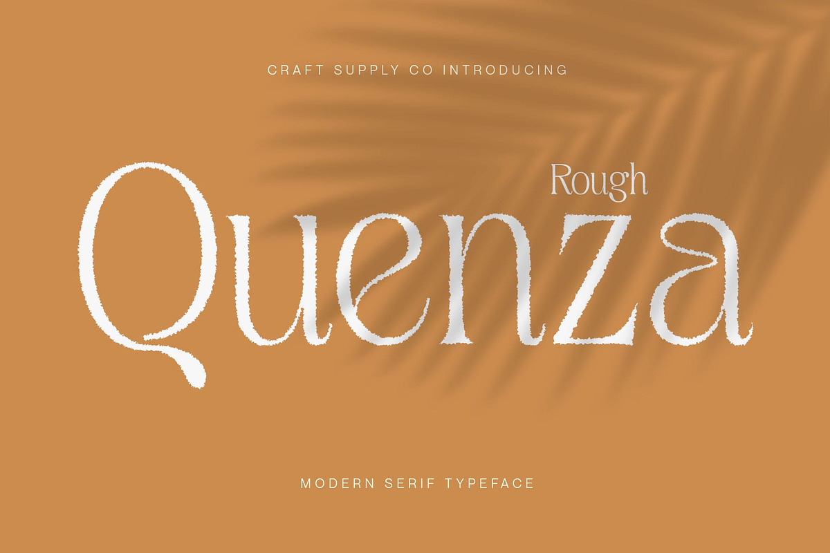 Quenza Rough, a Serif Font by Craft Supply Co. (Photo 1 of 8)