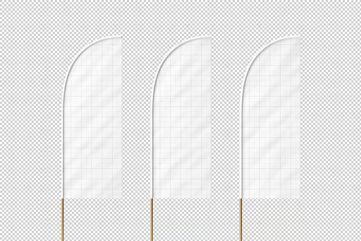 Feather Flag Mockup, an Advertising Mockup by zpackcreative (Photo 2 of 4)