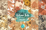 Autumn Toile Seamless Patterns, a Decorative Illustration by Verdigris Studios (Thumbnail 1 of 4)