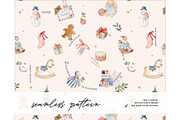 Vintage Christmas Nostalgic pattern, a Pattern Graphic by Milatoo (Thumbnail 1 of 4)