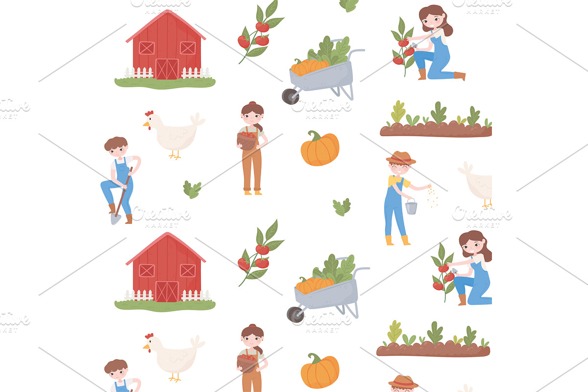 farmers agricultural workers, a Person Illustration by studiogstock