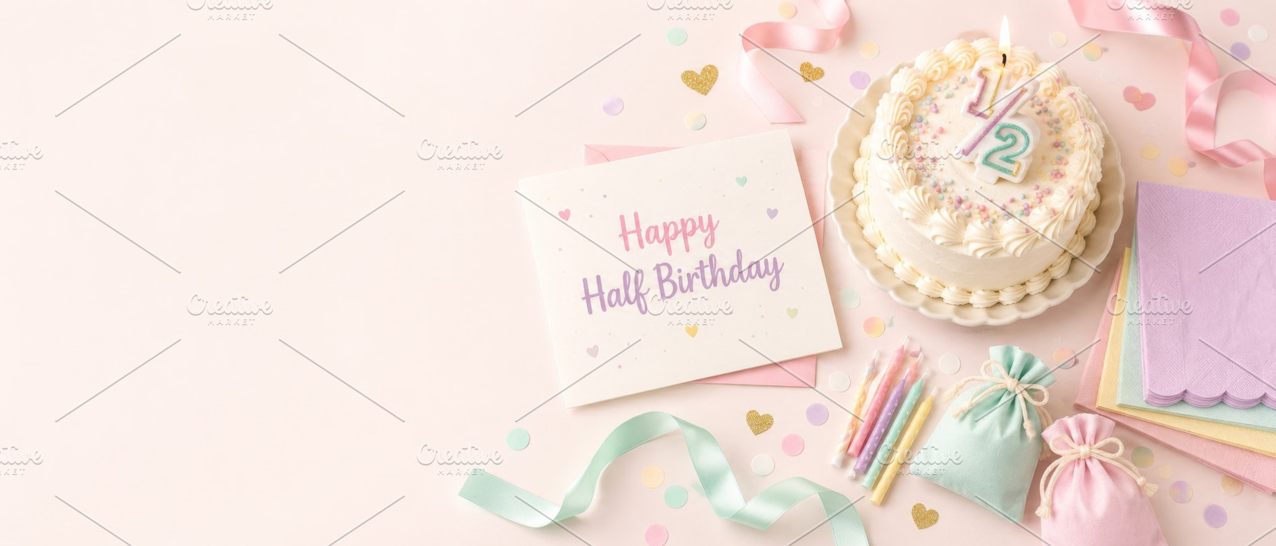 Half birthday celebration with decor, a Photo by Dvoevnore photos