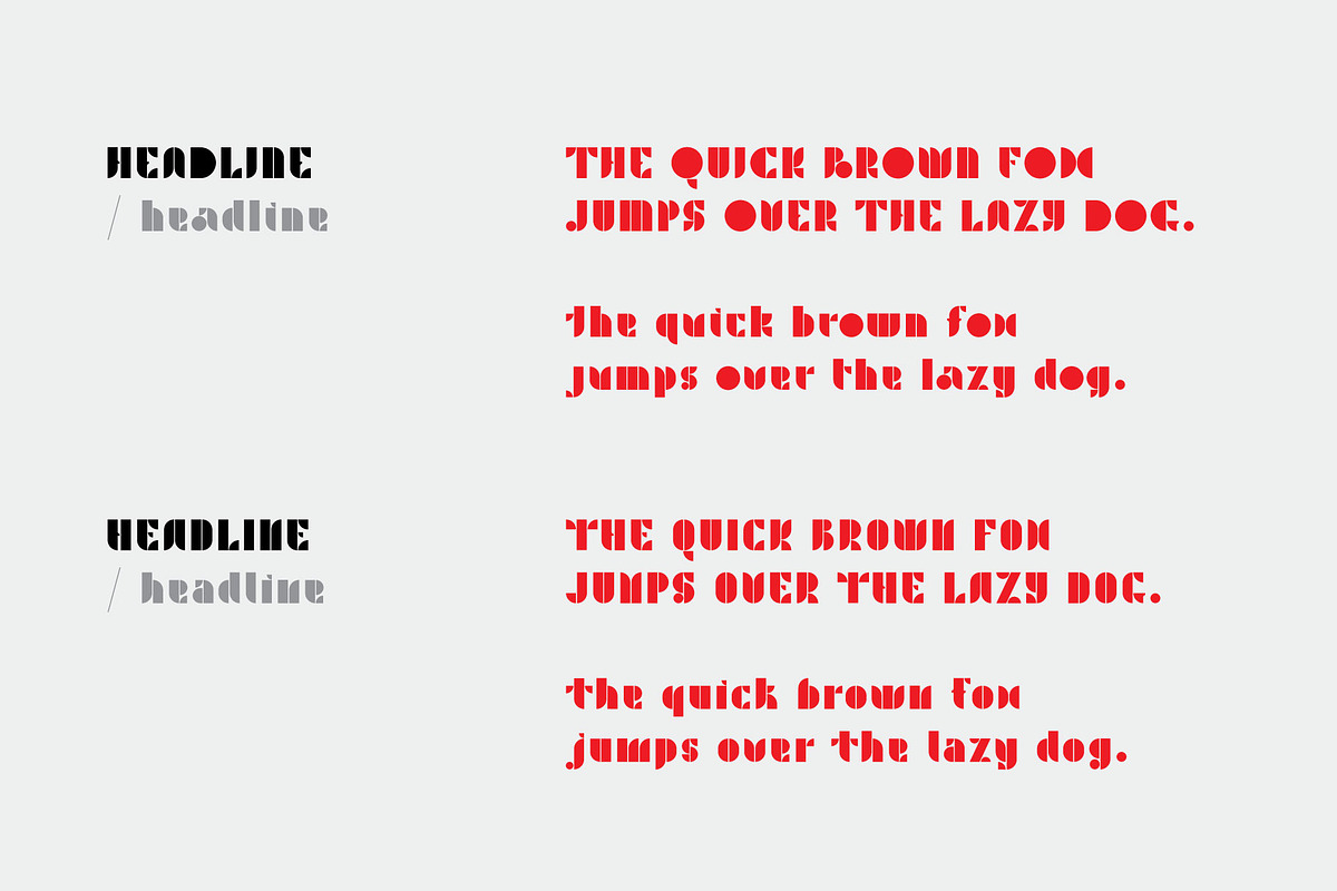 YEN Geometric Display Typeface preview 3
