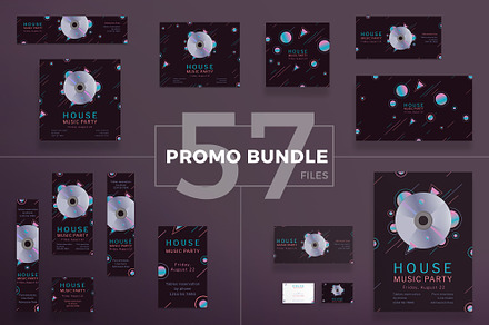 Promo Bundle | Music Party, a Poster Template by Amber Graphics