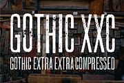 Gothic Extra Extra Compressed, a Sans Serif Font by Doug Best Foundry (Thumbnail 1 of 4)
