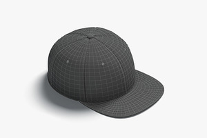 Shapback Cap 3D Model