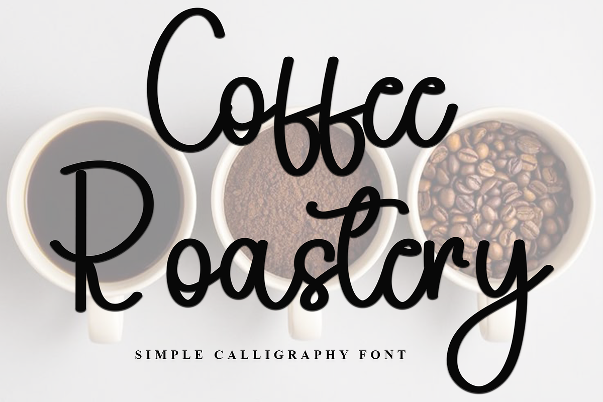 Coffee Roastery, a Handwritten Font by FreshTypeINK (Photo 1 of 7)