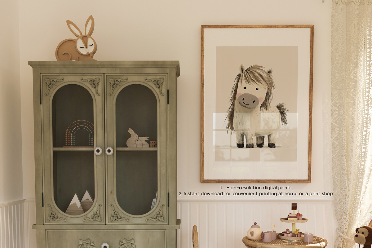 Whimsical Nursery Wall Art, a Background Graphic by Purple (Photo 3 of 9)