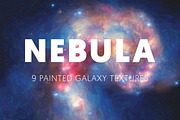 Nebula - 9 Painted Galaxy Textures, a Texture Graphic by birrddy (Thumbnail 1 of 2)