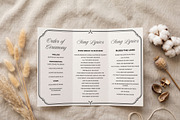Elegant Black White Wedding Program, an Invitation Template by Arslan (Thumbnail 4 of 4)