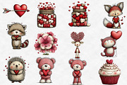 cute Valentine clipart, an Illustration by Designworld (Thumbnail 2 of 6)
