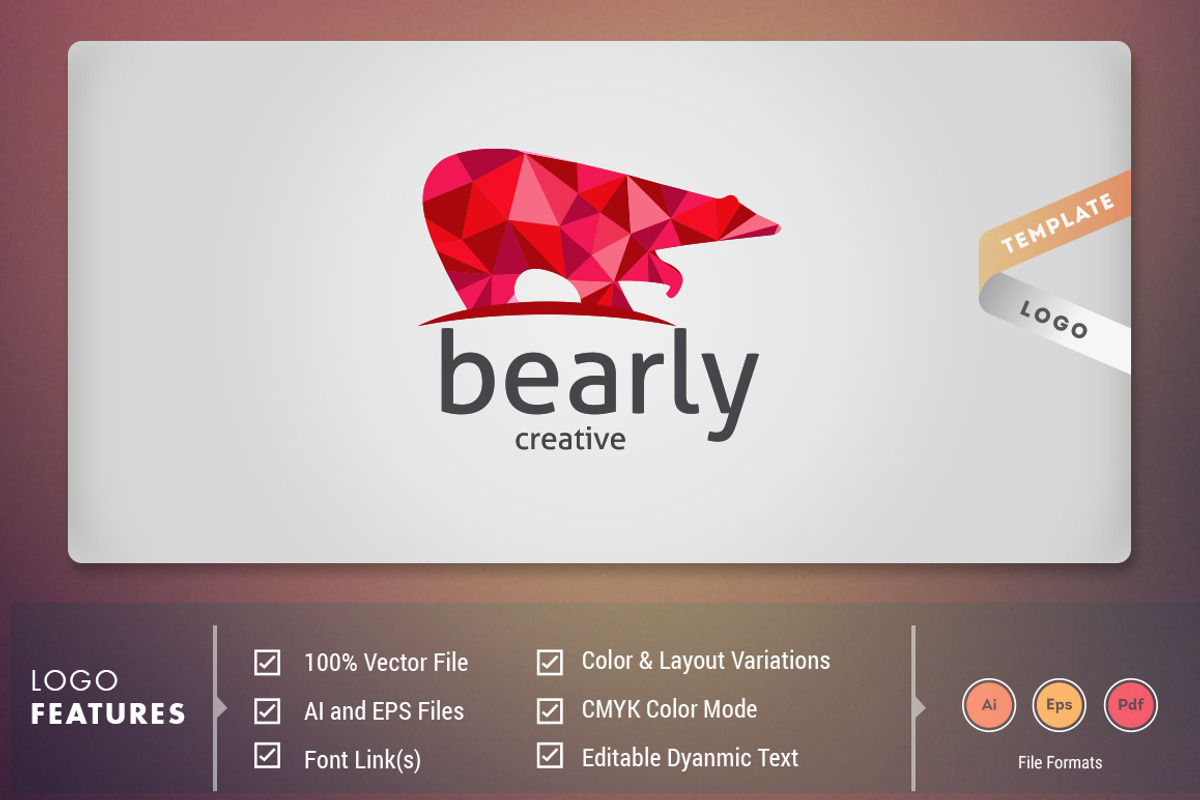 Bearly - Logo Template, a Branding & Logo Template by DynamikMedia (Photo 1 of 5)