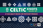 Celtic Knots Brush Set, a Brush Add-On by Zsolt Kosa Art (Thumbnail 1 of 8)