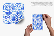 blue tile seamless pattern, a Pattern Graphic by Pink Studio Art (Thumbnail 4 of 5)