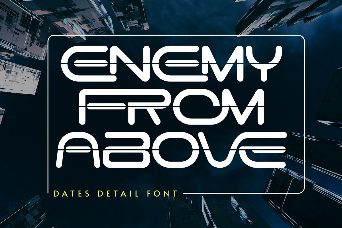 Dates Detail - Futuristic Font, a Sans Serif Font by 177Studio (Photo 5 of 8)