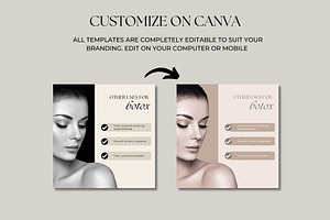 Botox & Fillers Canva Templates