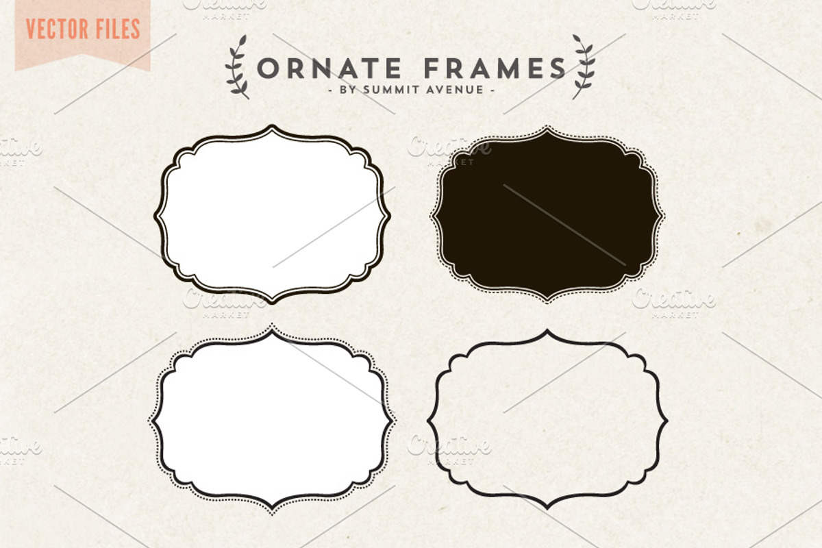 Vector - Ornate Decorative frames preview 2