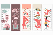 Height chart for kids nursery art, an Education Illustration by Nursery Art (Thumbnail 5 of 12)