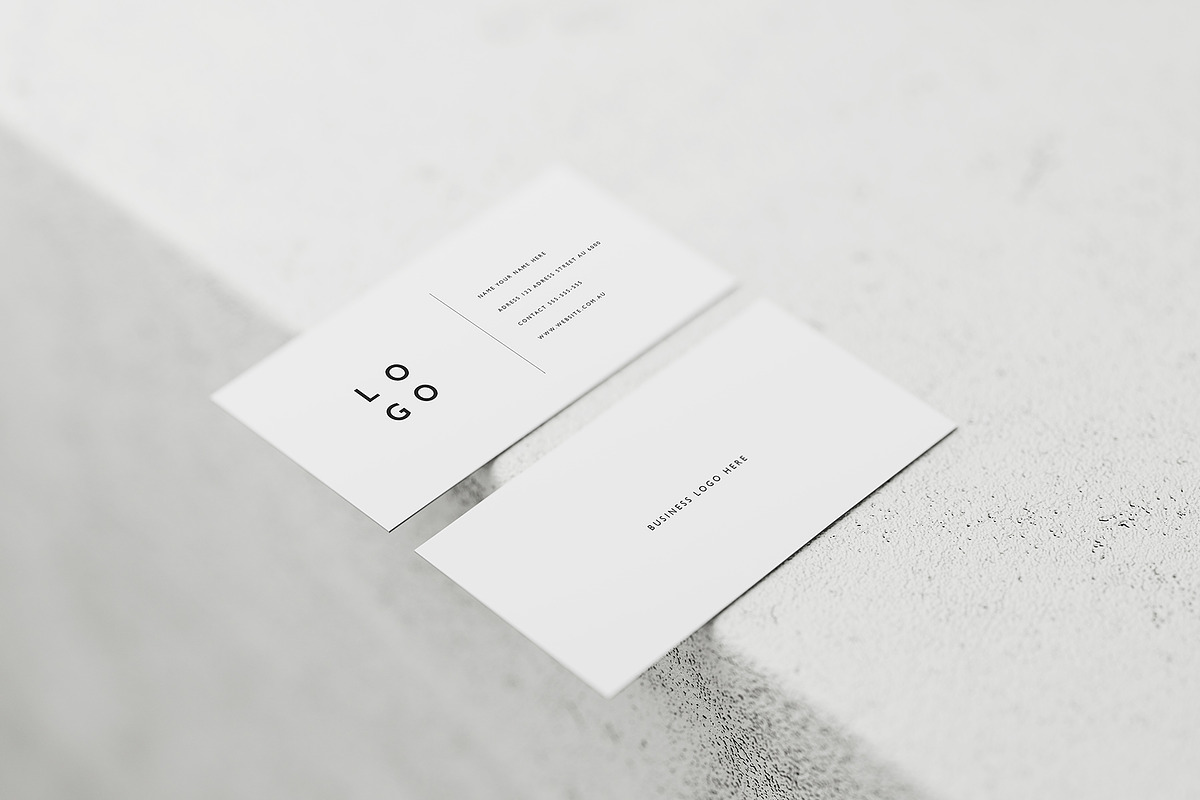 White Business Card Mockup Pack, a Product Mockup by S48 Mockups (Photo 1 of 5)