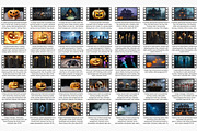 Halloween Video Backgrounds Pack, a Scene 3D Model by MarisoArt (Thumbnail 4 of 5)