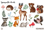 Woodland Animals Clip Art, an Animal Illustration by Roodi and Bear (Thumbnail 2 of 2)