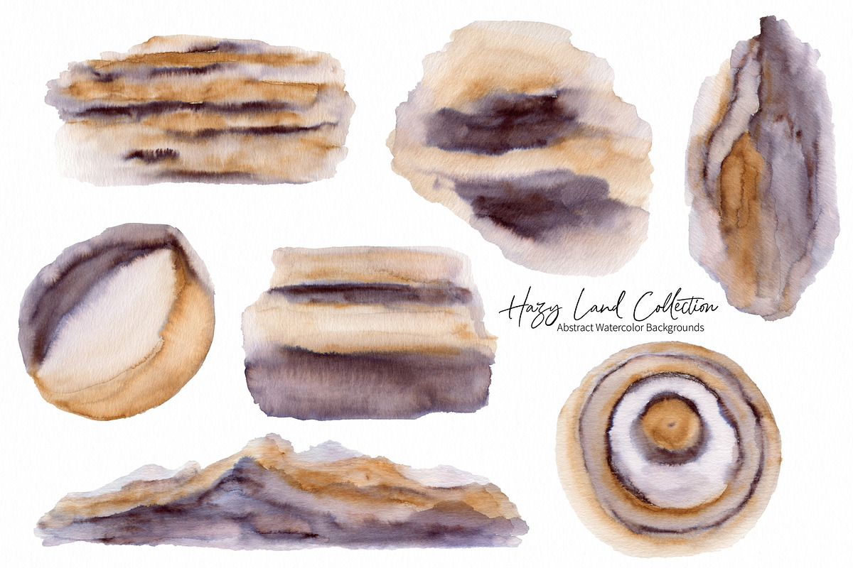 Hazy Lands Watercolor Art Textures, a Texture Graphic by Marmoris.Arts (Photo 15 of 17)