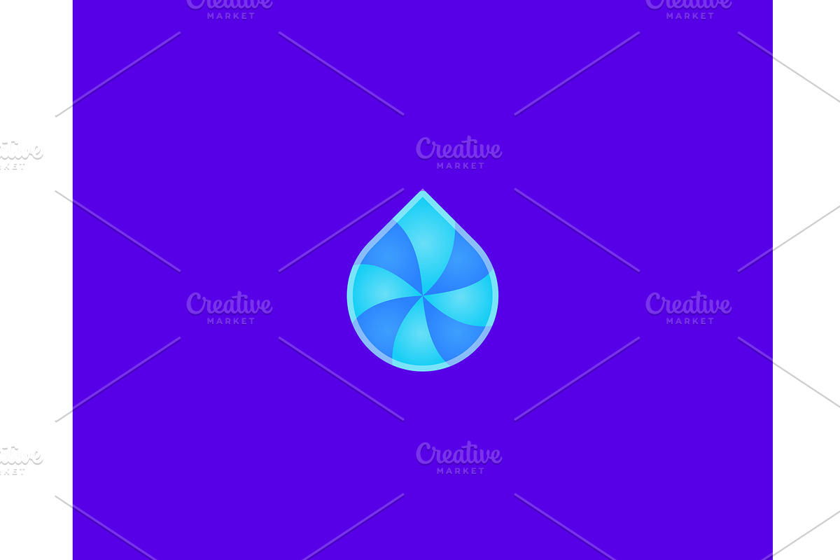 Water drop logo.
