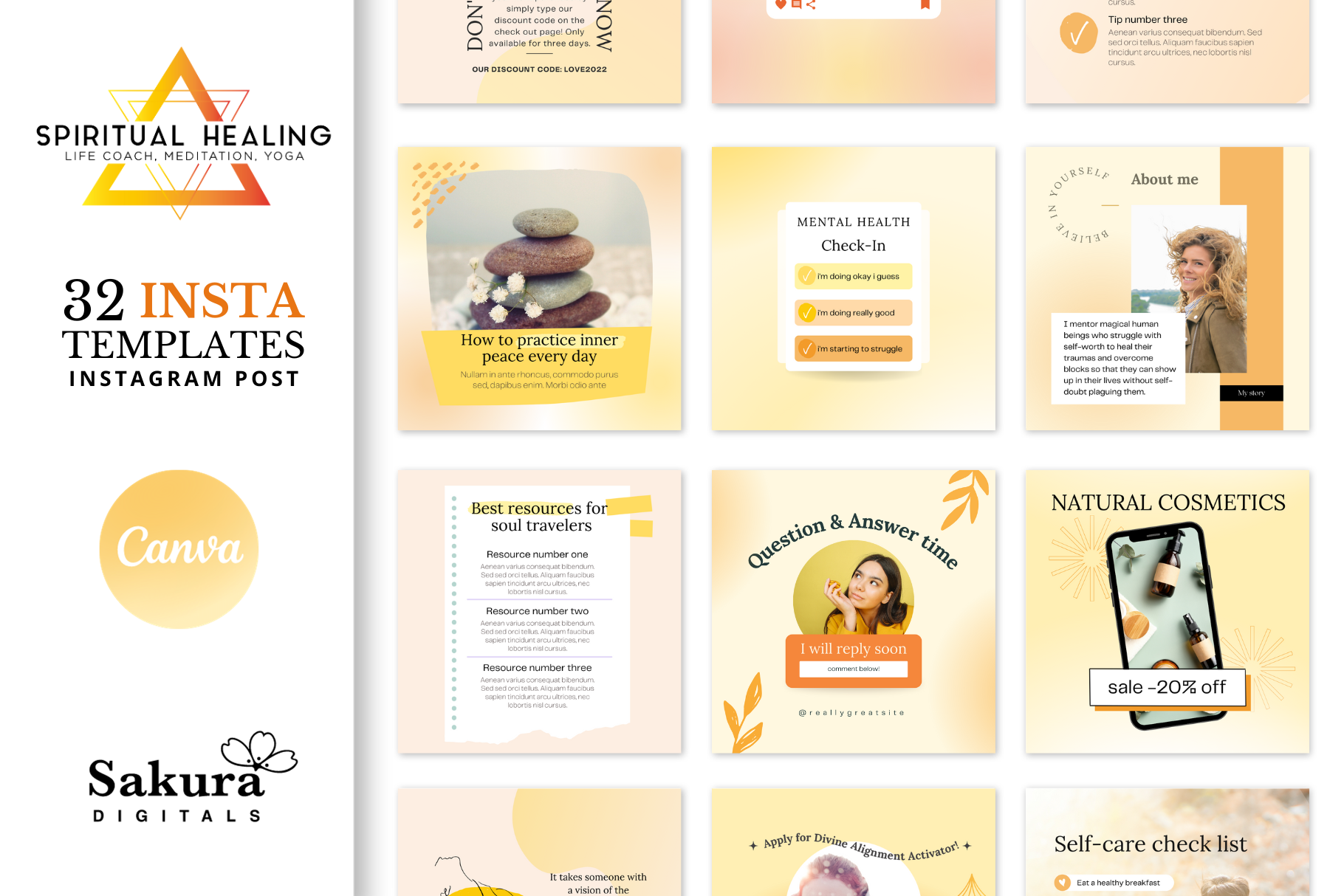 Life Coach Templates for Canva