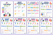 2027 Family Budget Planner | Family, a Stationery Template by Mustafiz (Thumbnail 2 of 4)
