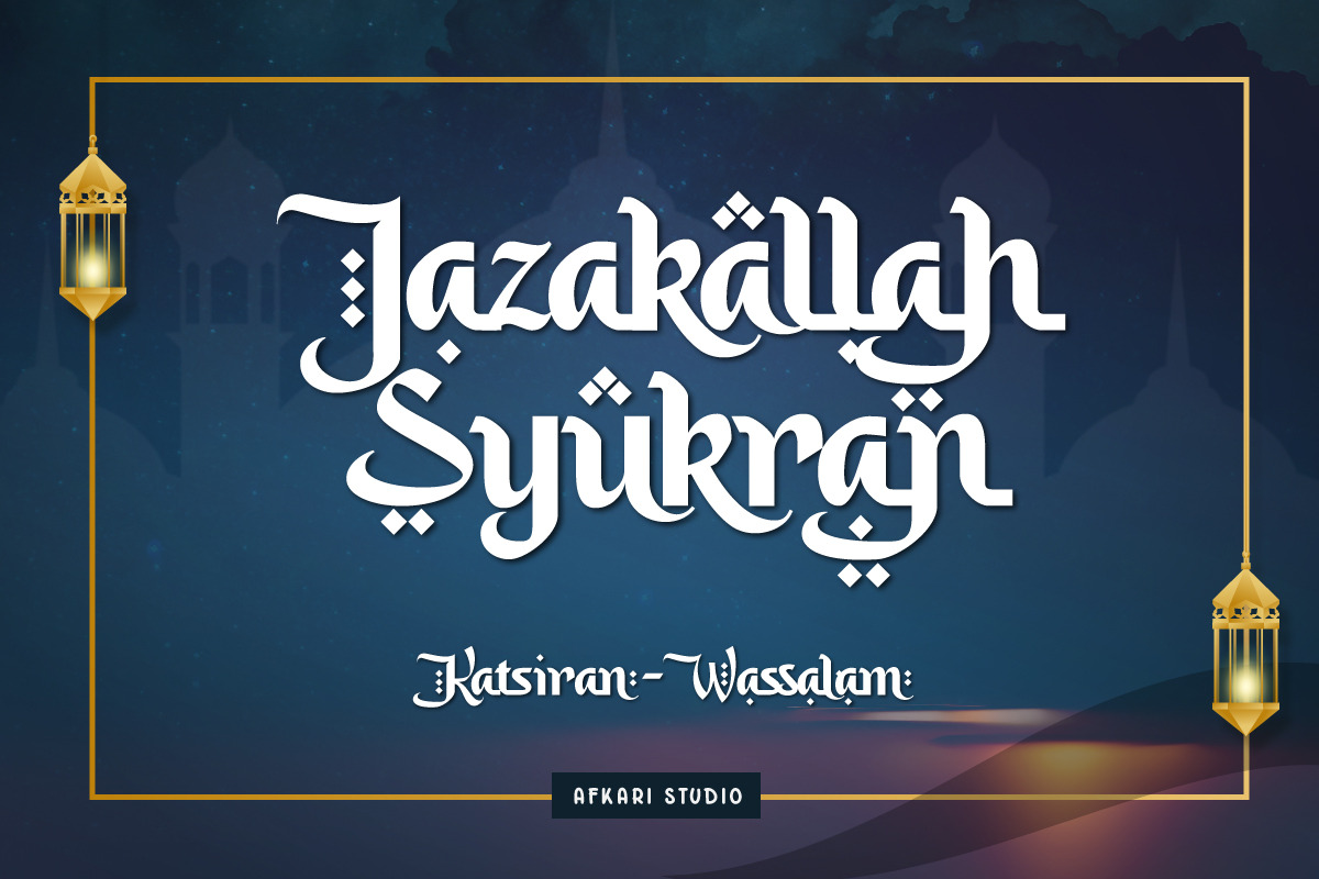 Saleha - An Arabic Style Typeface, a Sans Serif Font by Afkari Studio (Photo 15 of 15)