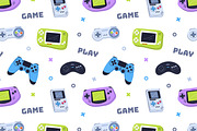 Game consoles, seamless pattern, a Pattern Graphic by Good Studio (Thumbnail 2 of 5)