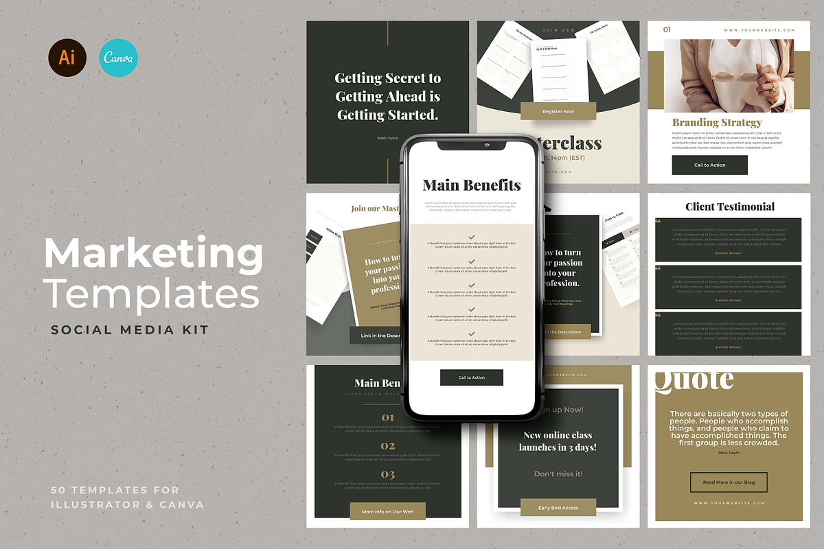Social Media Marketing Templates, a Marketing Template by AndrewPixel (Photo 1 of 11)