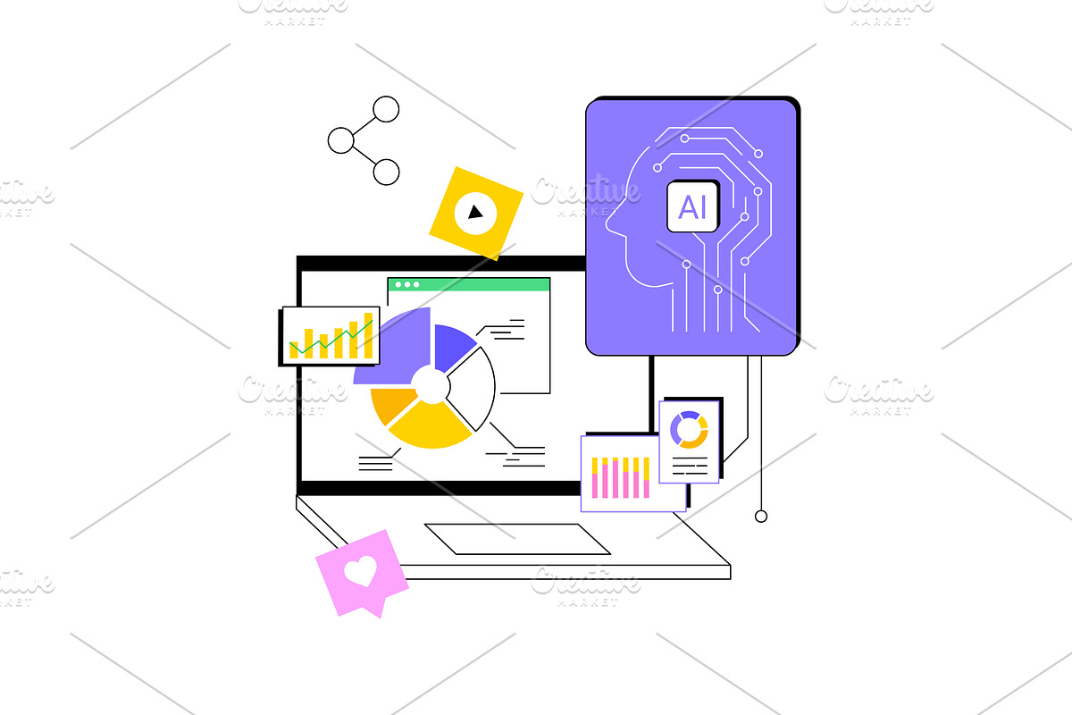 AI-Enhanced Content Performance, a Technology Illustration by Visual Generation