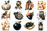 Beige & Black Autumn Clipart, an Illustration by Dream Creation (Thumbnail 2 of 4)