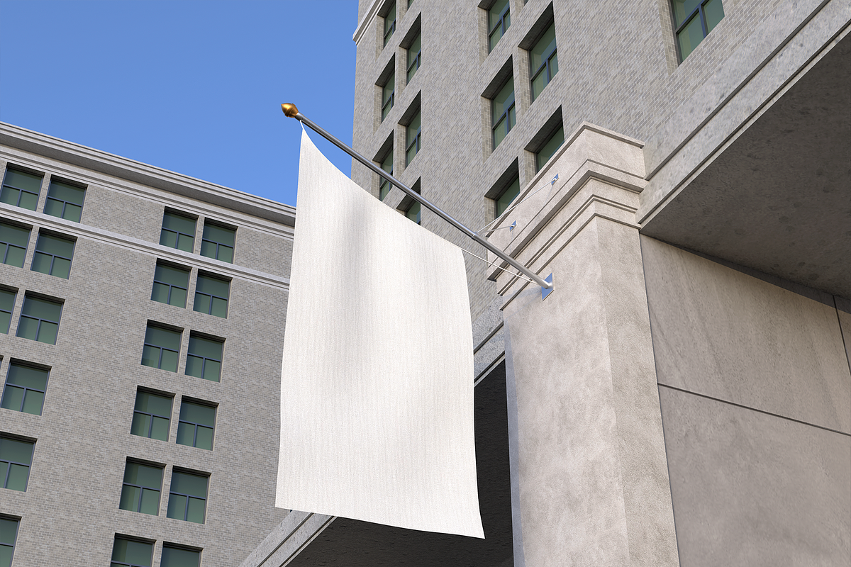Flag Mockup, an Advertising Mockup by Bartama Graphic (Photo 4 of 4)