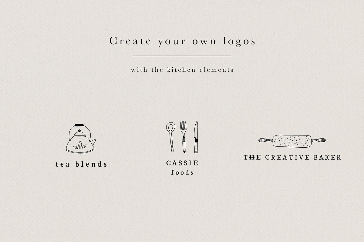 Kitchen Hand Drawn Illustrations, a Food Illustration by Irene Florentina Design (Photo 3 of 4)