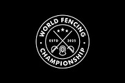 Fencing Sport Emblem Badge Logo, a Branding & Logo Template by Buqancreative (Thumbnail 4 of 4)