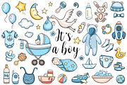 Baby Boy Design Kit, an Object Illustration by Artspace (Thumbnail 1 of 6)