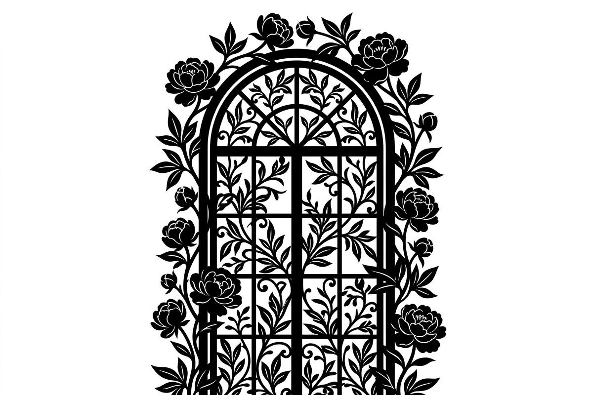 50 Floral French Window Ornament, a Decorative Illustration by Amazin_art (Photo 2 of 24)