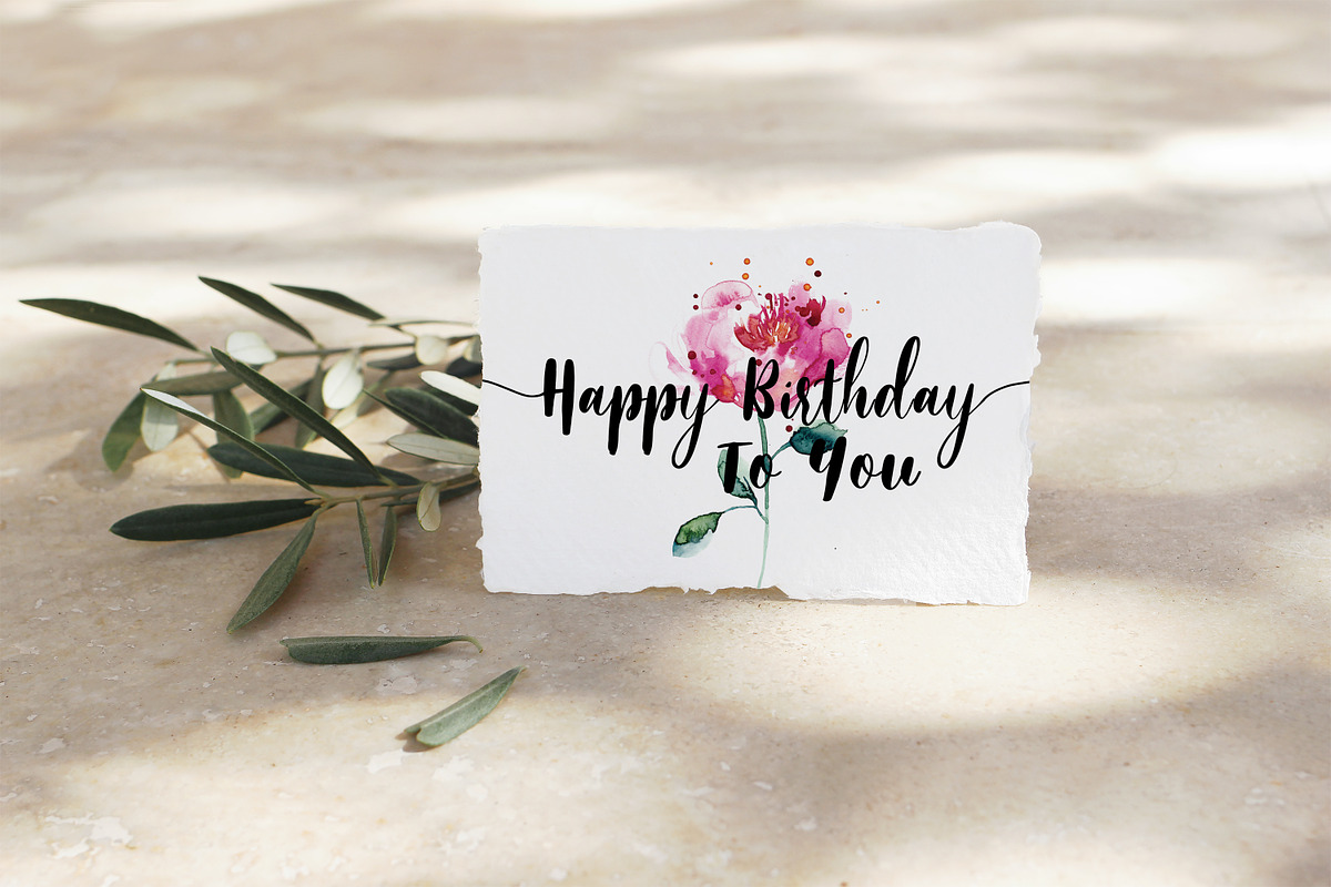 red rose printable birthday card, a Card Template by TurquoiseDesign (Photo 3 of 3)