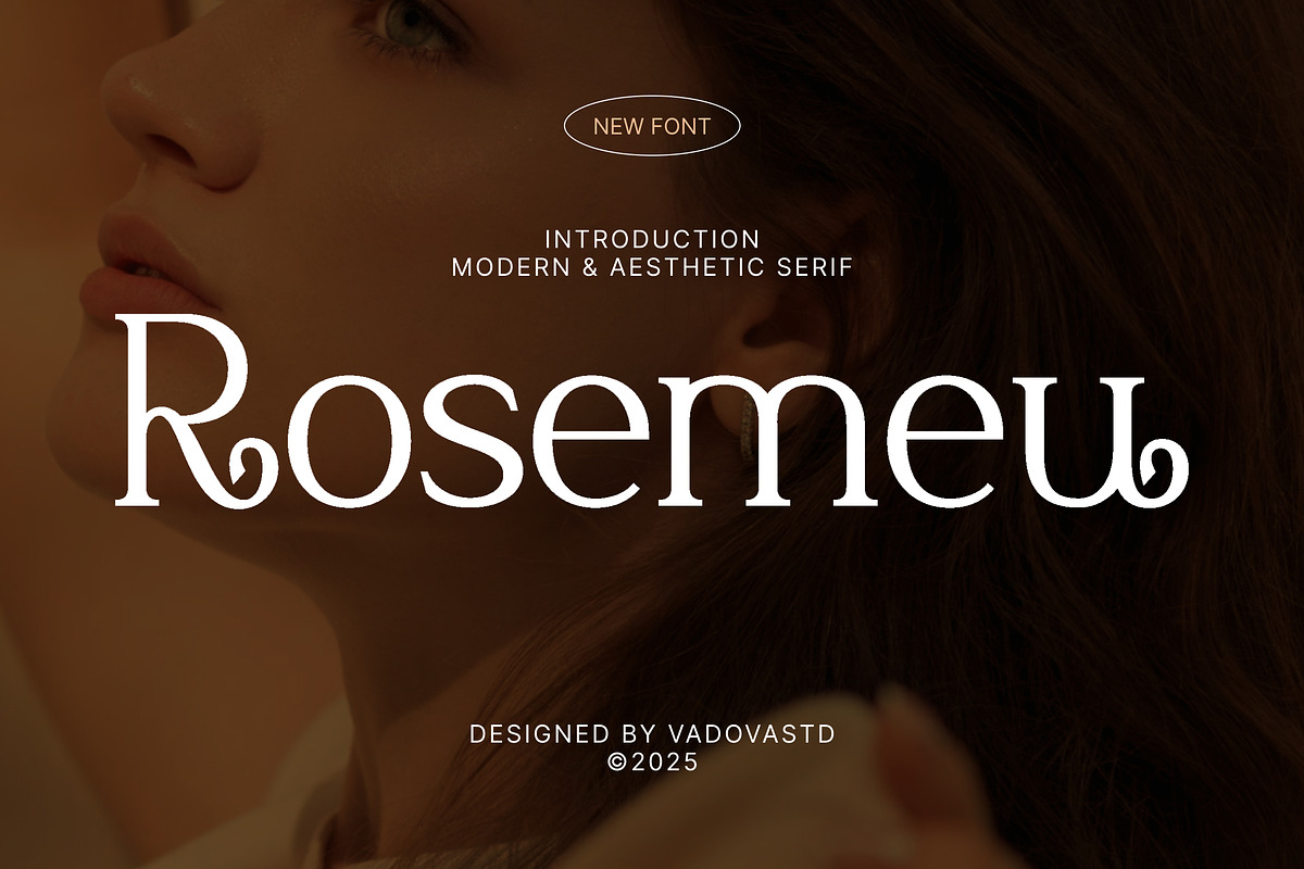 Rosemeu – Modern Aesthetic Serif, a Serif Font by Vadovastd (Photo 1 of 7)