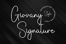 Giovany Signature | Script Font