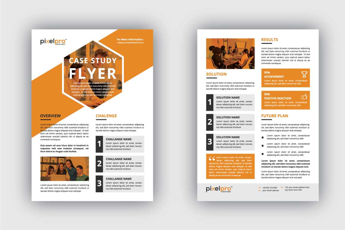 Case Study Flyer Template, a Flyer Template by Pixel Pro (Photo 4 of 4)