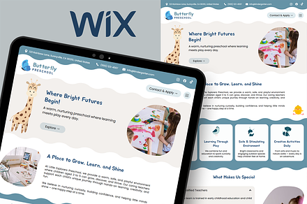 Kindergarten Wix Website Template